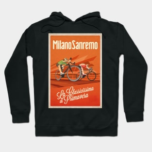 Retro Milan San Remo cycling art Hoodie